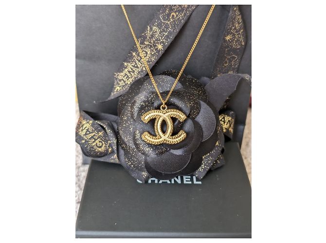 Chanel CC 12P logo XL Scatole per set di orecchini e collane GHW tono giallo - vista 9