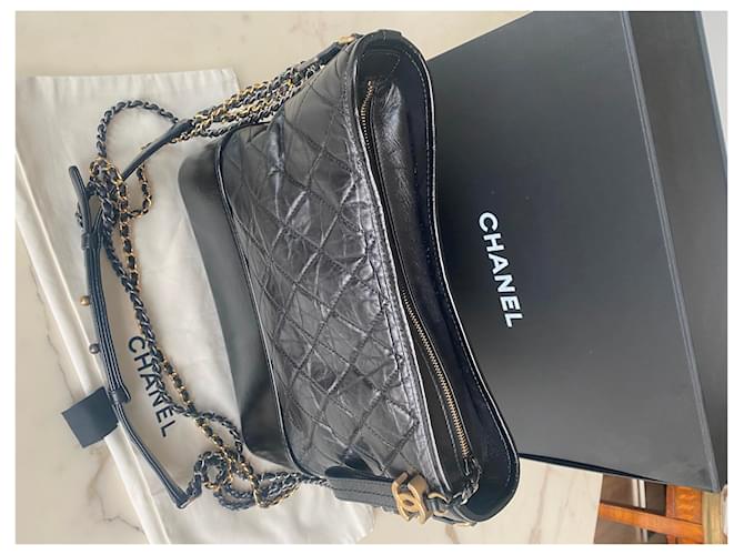 Borsa a tracolla Chanel Gabrielle nera Nero - vista 2