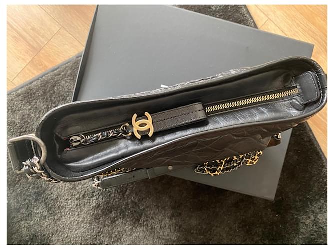 Borsa a tracolla Chanel Gabrielle nera Nero - vista 5