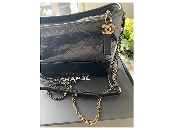Borsa a tracolla Chanel Gabrielle nera Nero - vista 10
