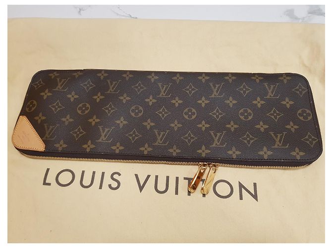 Louis Vuitton Monogram Etuy 5 Portacravatte per unghie M47535 Marrone - vista 2