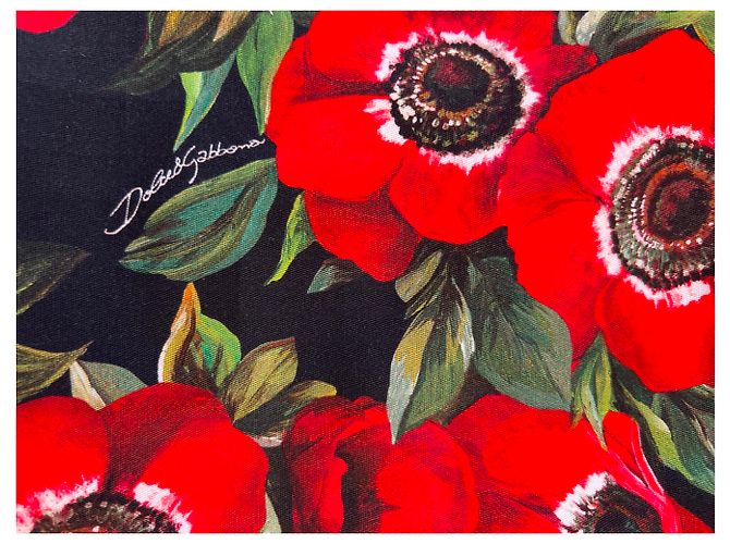 Pantalones Dolce & Gabbana de algodón con estampado de anémonas Multicolor - vista 3