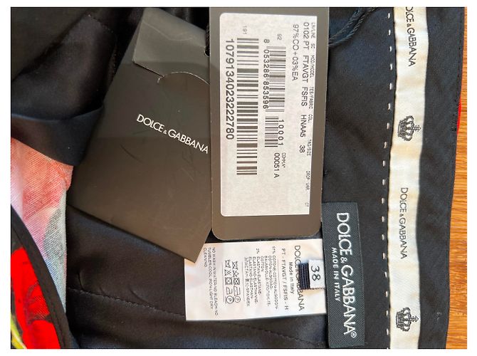 Pantalones Dolce & Gabbana de algodón con estampado de anémonas Multicolor - vista 5