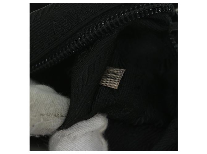 Borsa Boston PRADA in nylon con catena, marrone e oro, autentica bs10311 D'oro - vista 21