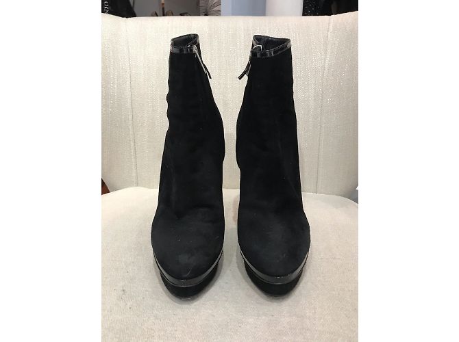 SAINT LAURENT Botines T.EU 41 Ante Negro - vista 2