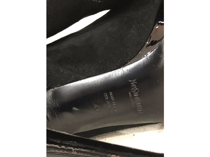 SAINT LAURENT Botines T.EU 41 Ante Negro - vista 6