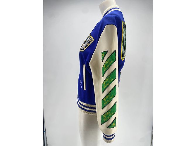 Off White Cappotti Off-White T.IT 40 Cotone Blu - vista 3