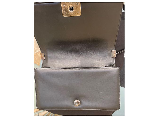 Borsa a mano Chanel Boy in pelle nera Nero - vista 12