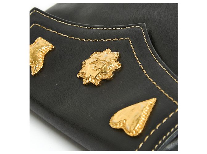 Christian Lacroix 1995Pochette gioiello in pelle nera da uomo - vista 4