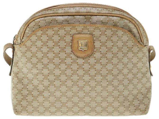 Céline CELINE Borsa a tracolla in tela Macadam Beige Auth 60008 - vista 13