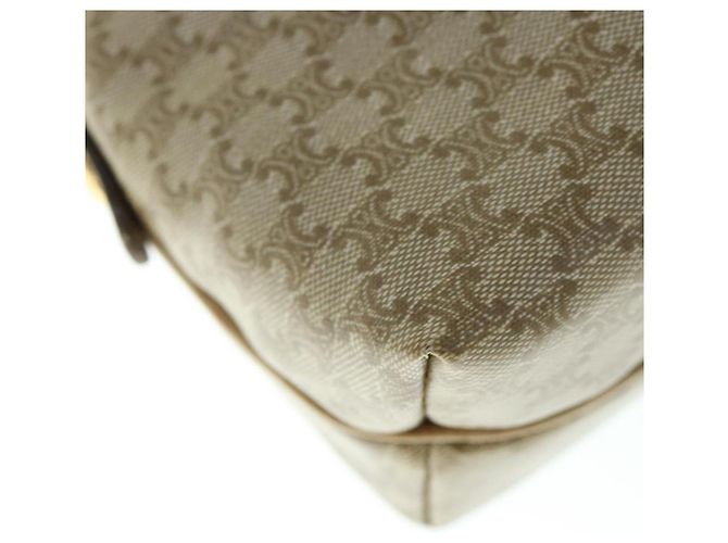 Céline CELINE Borsa a tracolla in tela Macadam Beige Auth 60008 - vista 14