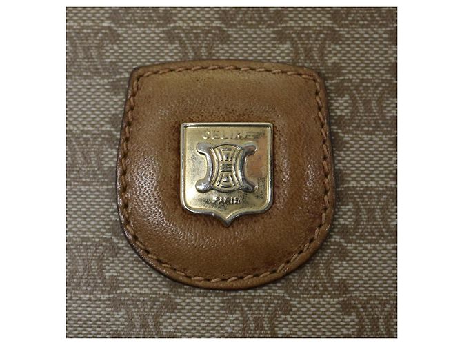 Céline CELINE Borsa a tracolla in tela Macadam Beige Auth 60008 - vista 18