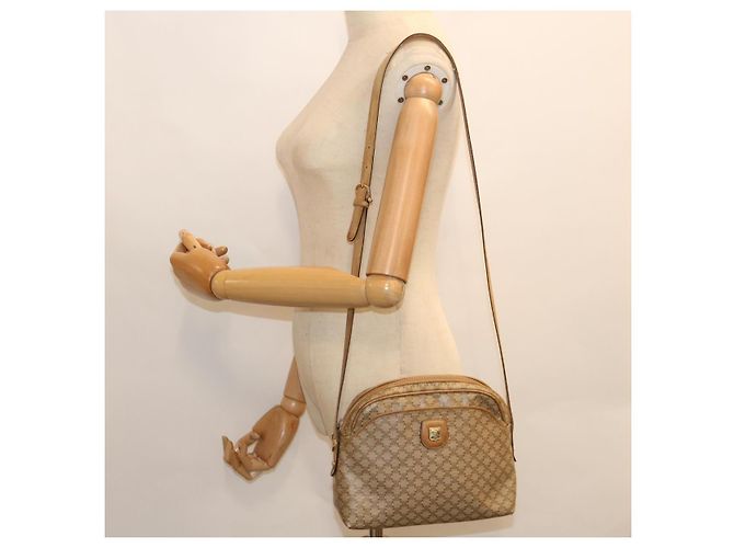 Céline CELINE Borsa a tracolla in tela Macadam Beige Auth 60008 - vista 23