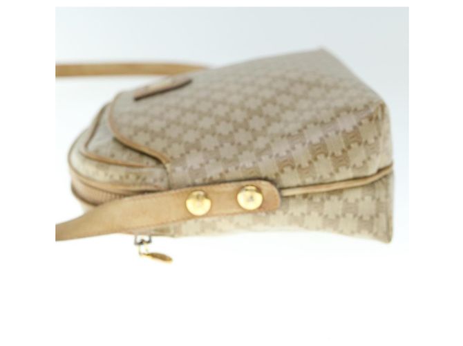 Céline CELINE Borsa a tracolla in tela Macadam Beige Auth 60008 - vista 3