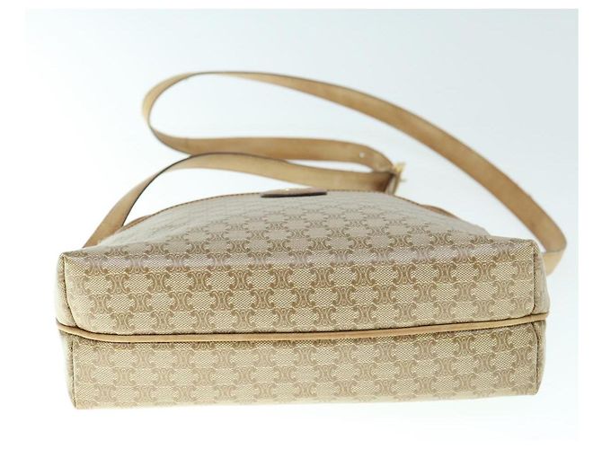 Céline CELINE Borsa a tracolla in tela Macadam Beige Auth 60008 - vista 5