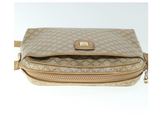 Céline CELINE Borsa a tracolla in tela Macadam Beige Auth 60008 - vista 6