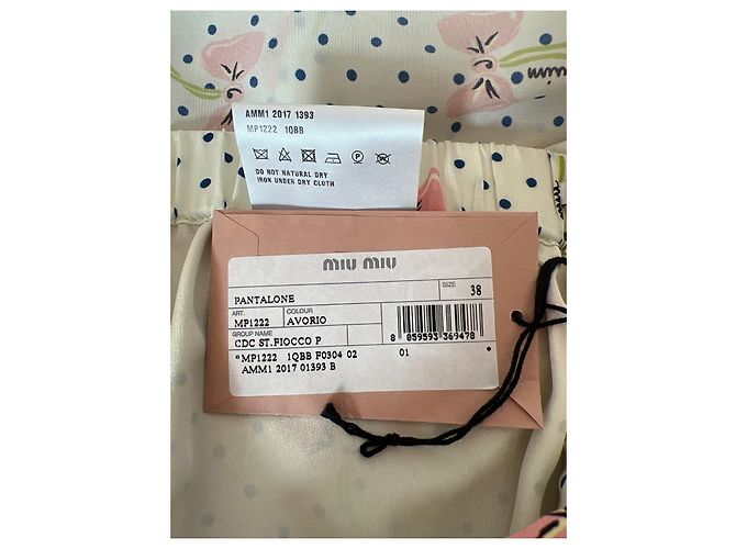 Conjunto Miu Miu de seda com estampa de bolinhas e shorts Multicor - vista 11