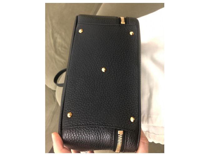Autre Marque Borsa a mano Laura in pelle nera Nero - vista 5