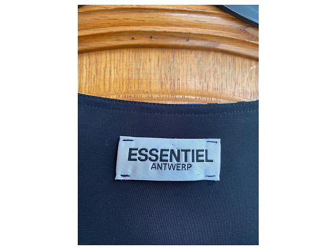 Vestido de seda Essentiel Antwerp Verde - vista 3