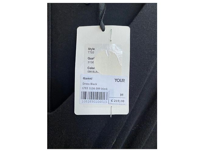 Ganni Kleid schwarz aus Viskose - Ansicht 3