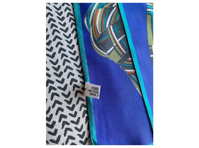 Lanvin Seidenschal Blau - Ansicht 4