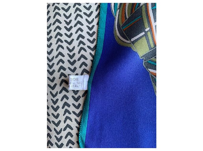 Lanvin Seidenschal Blau - Ansicht 5