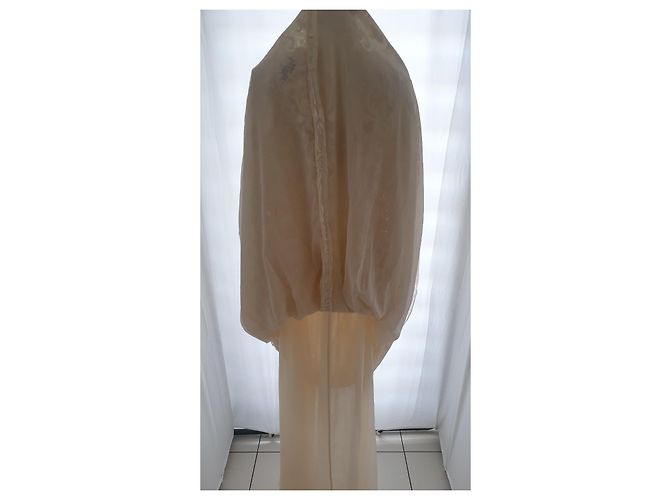 Autre Marque Couturissimo Spitzenkleid Creme - Ansicht 16