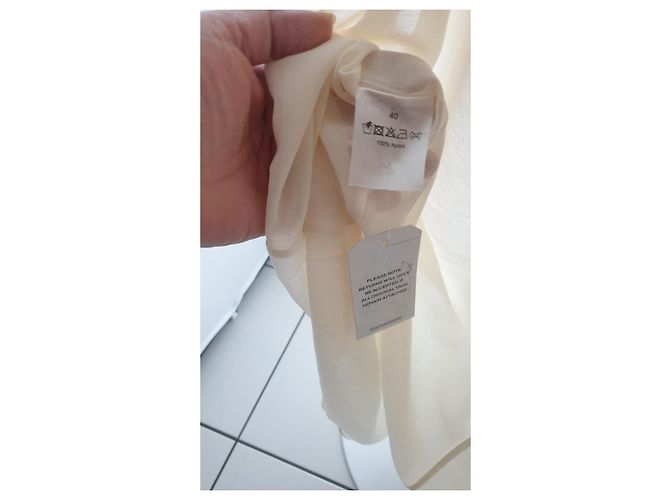 Autre Marque Couturissimo Spitzenkleid Creme - Ansicht 17