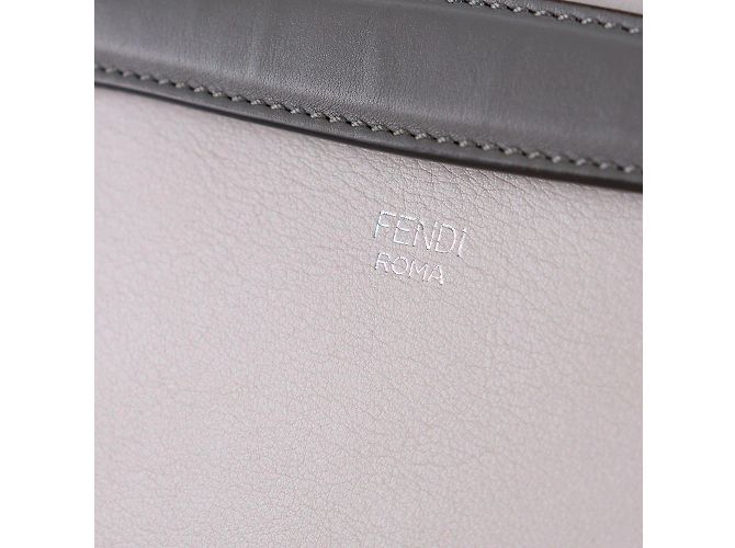 FENDI - Borsa a tracolla By The Way in pelle grigia Grigio - vista 7