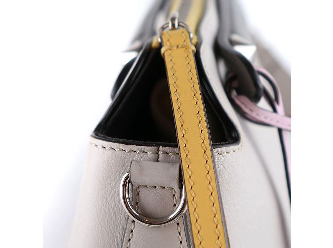 FENDI - Borsa a tracolla By The Way in pelle grigia Grigio - vista 9