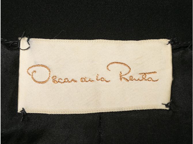 Schwarzes Oscar de la Renta Kurzarmkleid, Größe US M - Ansicht 5