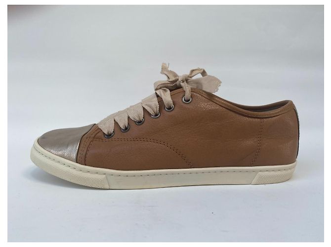 Sneaker da ginnastica Lanvin in pelle Marrone - vista 2
