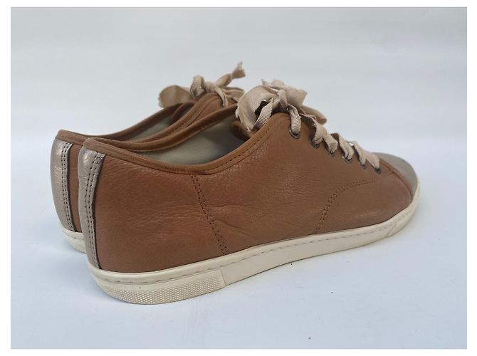 Sneaker da ginnastica Lanvin in pelle Marrone - vista 5