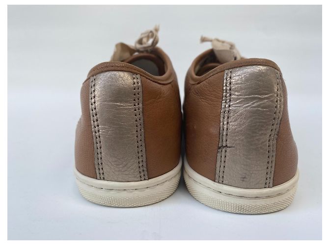 Sneaker da ginnastica Lanvin in pelle Marrone - vista 6