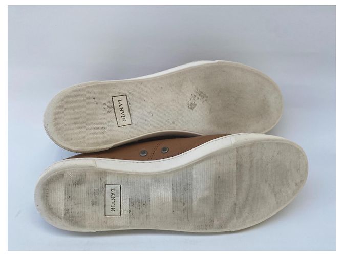 Sneaker da ginnastica Lanvin in pelle Marrone - vista 7
