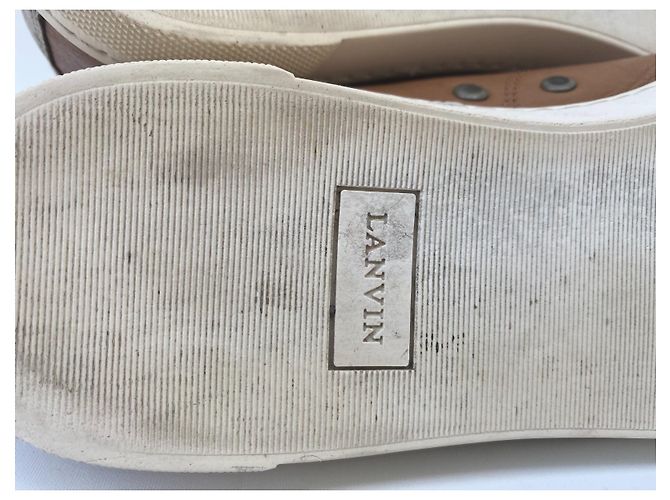 Sneaker da ginnastica Lanvin in pelle Marrone - vista 8