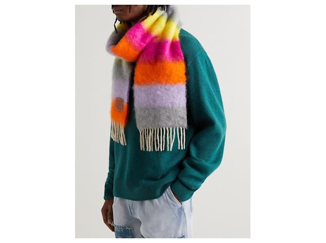 Sciarpa Loewe Anagram lana e mohair multicolore - vista 2