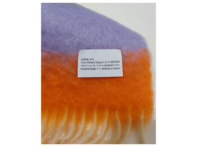 Sciarpa Loewe Anagram lana e mohair multicolore - vista 3