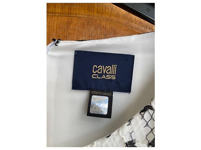 Roberto Cavalli Kleid aus weißem Polyester - Ansicht 2