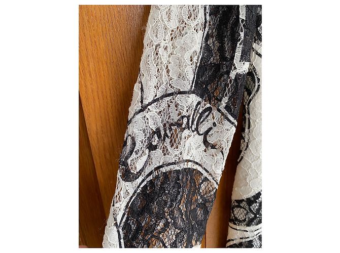 Roberto Cavalli Kleid aus weißem Polyester - Ansicht 3