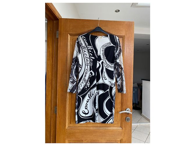 Roberto Cavalli Kleid aus weißem Polyester - Ansicht 5