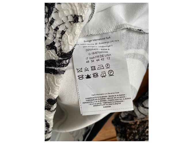 Roberto Cavalli Kleid aus weißem Polyester - Ansicht 7