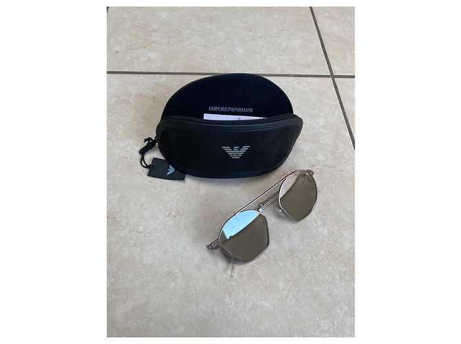 Occhiali da sole Armani Metallo Argento - vista 2