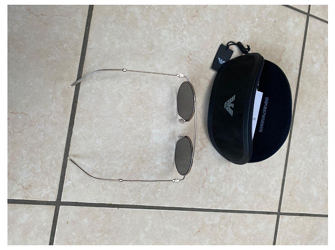 Occhiali da sole Armani Metallo Argento - vista 7