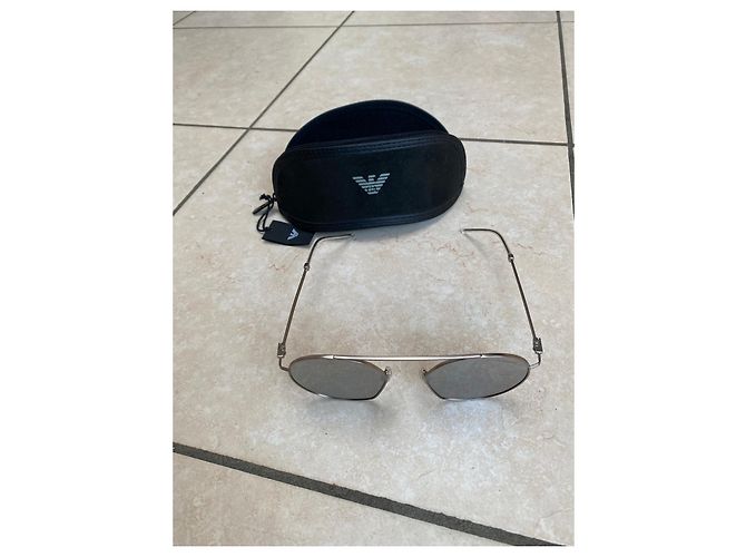 Occhiali da sole Armani Metallo Argento - vista 8