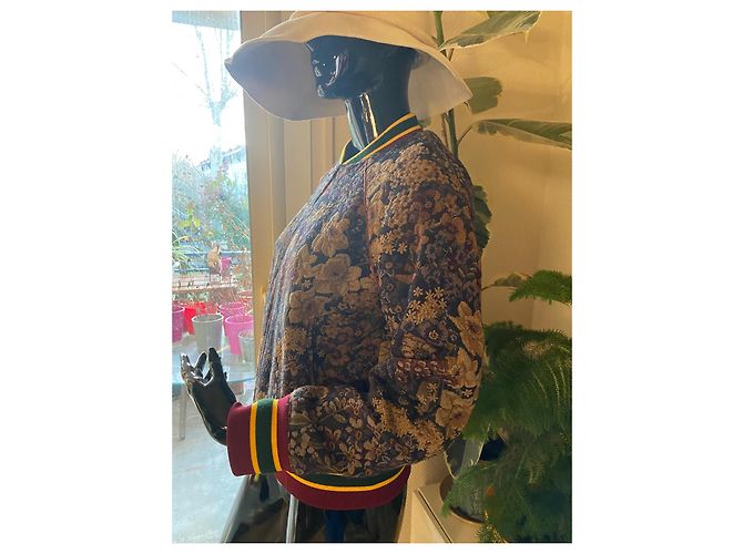 Sandro Bomberjacke Floralem Gobelinmuster Polyester Mehrfarben - Ansicht 2