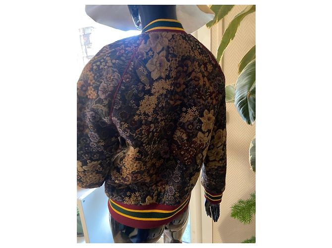 Sandro Bomberjacke Floralem Gobelinmuster Polyester Mehrfarben - Ansicht 3