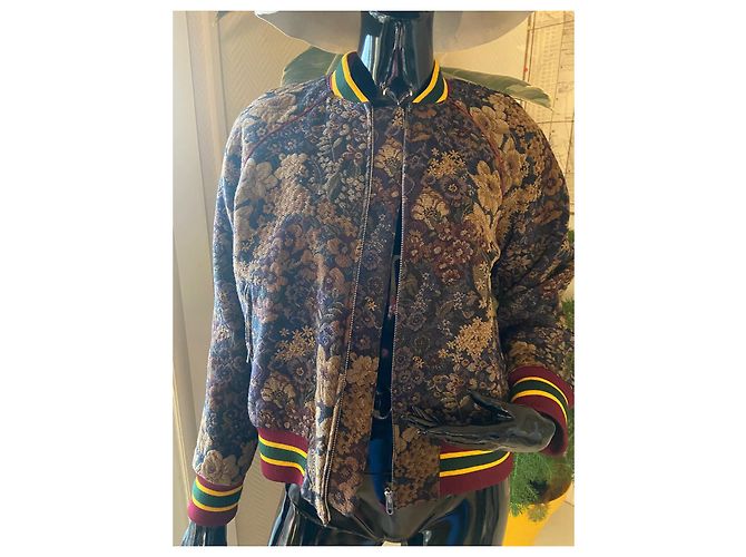 Sandro Bomberjacke Floralem Gobelinmuster Polyester Mehrfarben - Ansicht 8