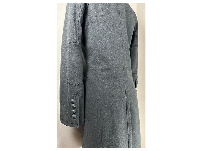 Abrigo Pinko Gris de Mezcla de Lana - vista 8