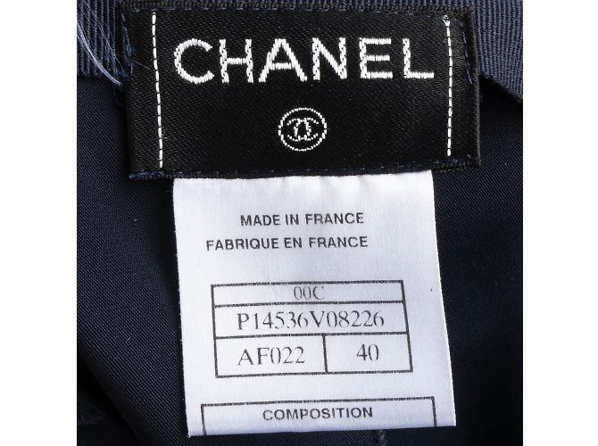 Falda deportiva azul marino de Chanel (D38 / fr40) Negro - vista 4